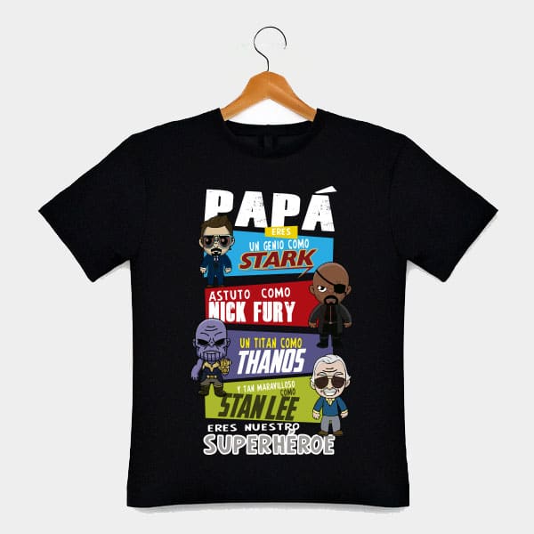 playera de papa marvel