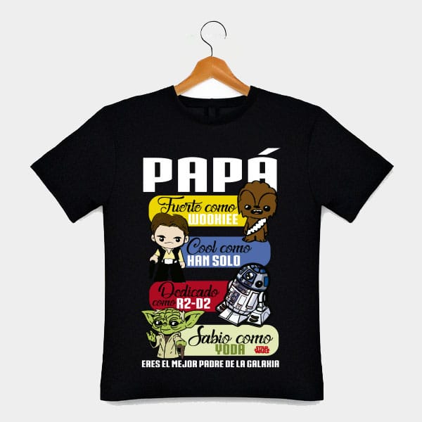 playera papa star wars