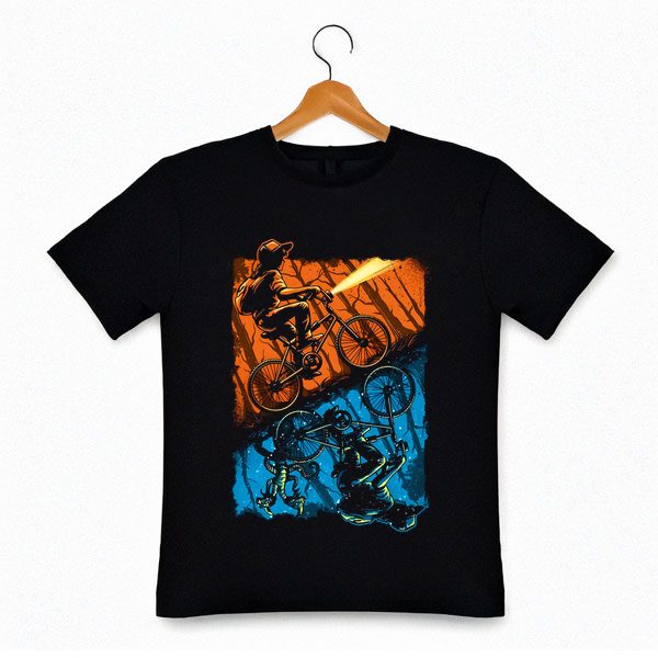 Playera Stranger Things - Diseño Bici Duotono
