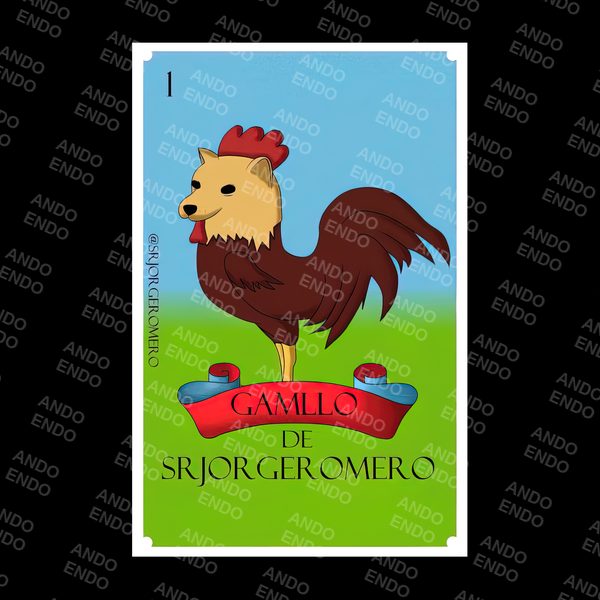 Playera Lotería El Gamllo