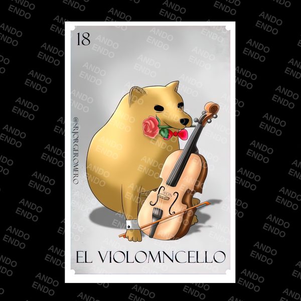 Playera Lotería El Violomncello