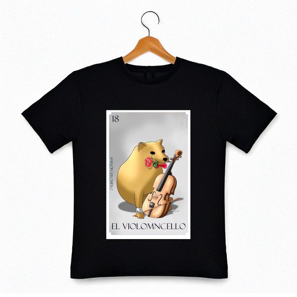 Playera Lotería El Violomncello