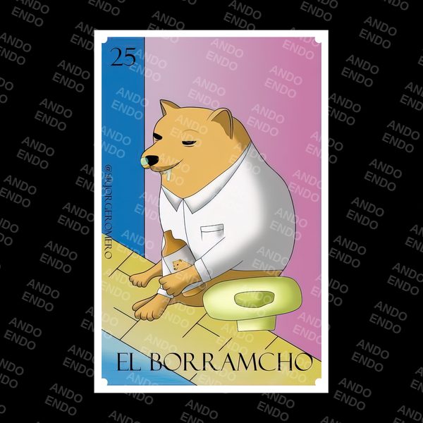 Playera Lotería El Borramcho