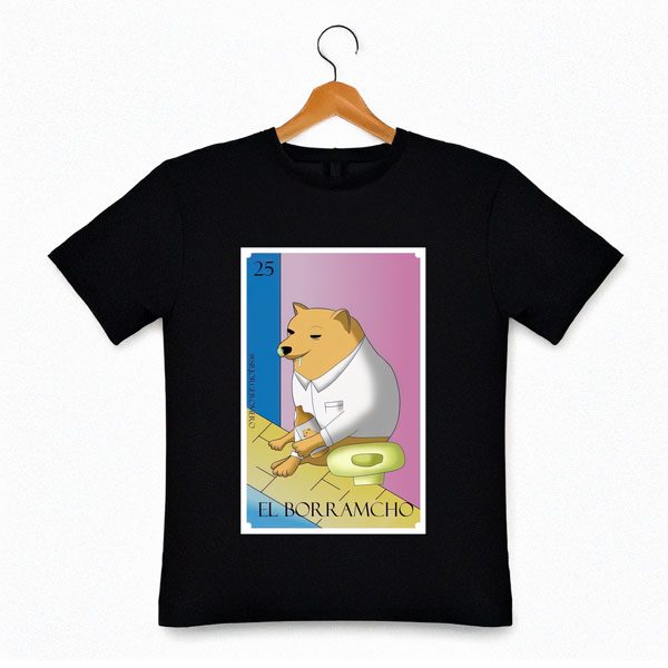 Playera Lotería El Borramcho